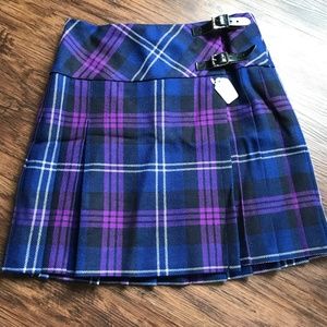 PURE Brand Wool Plaid Skirt